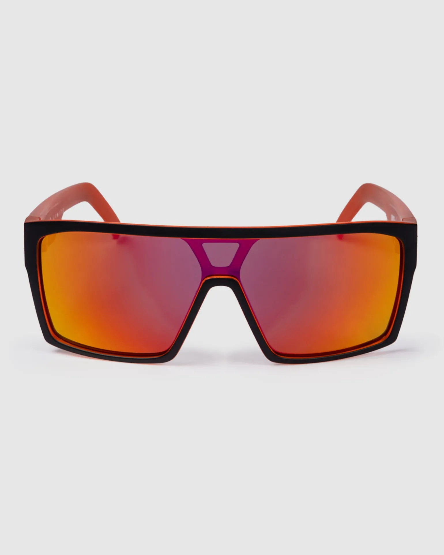 UNIT Command Sunglasses - Matte Black Orange Polarised-Unit Clothing Clearance