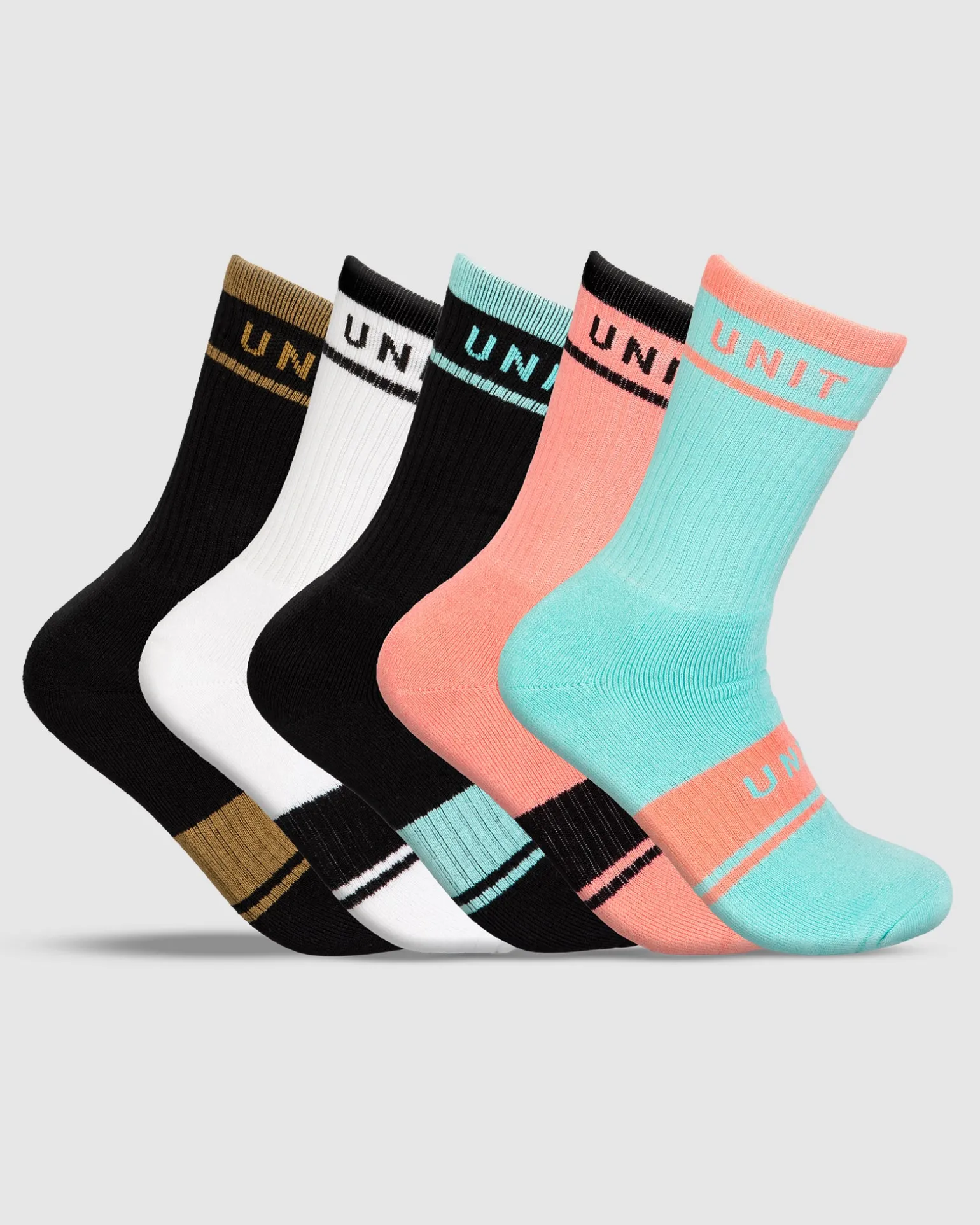 UNIT Equip Hi -Lux Bamboo Socks - 5 Pack-Unit Clothing Best