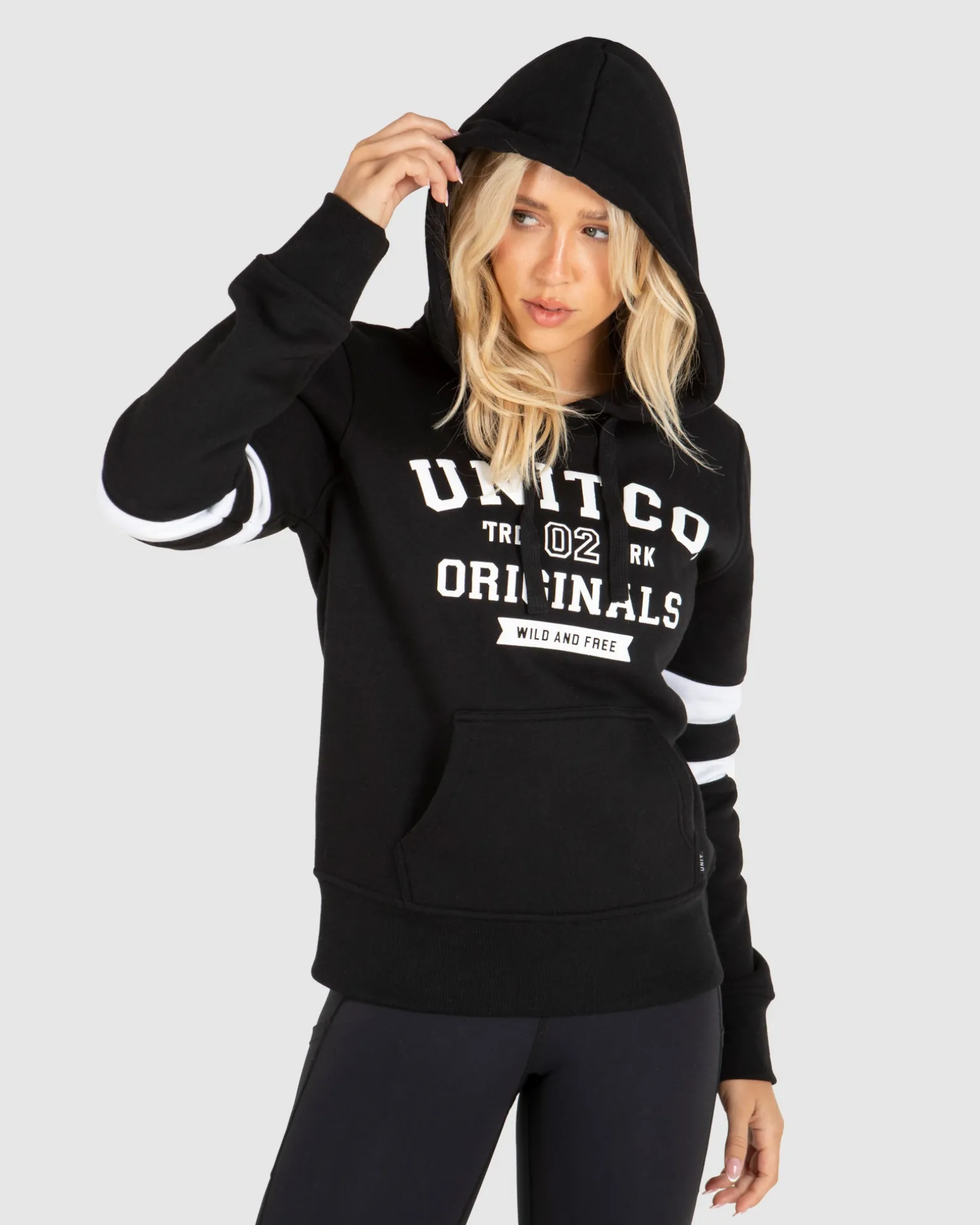 UNIT Ladies College Pullover Hoodie-Unit Clothing Best