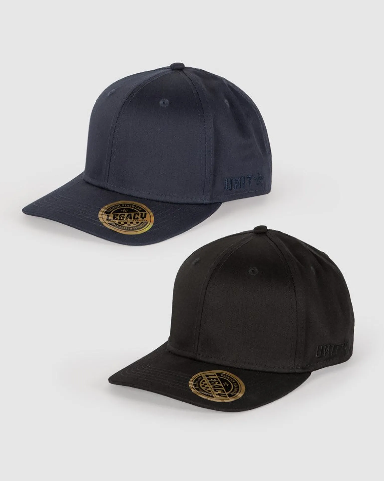 Unit Legacy Semi Curve Snapback Caps (2 Pack)-Unit Clothing Sale