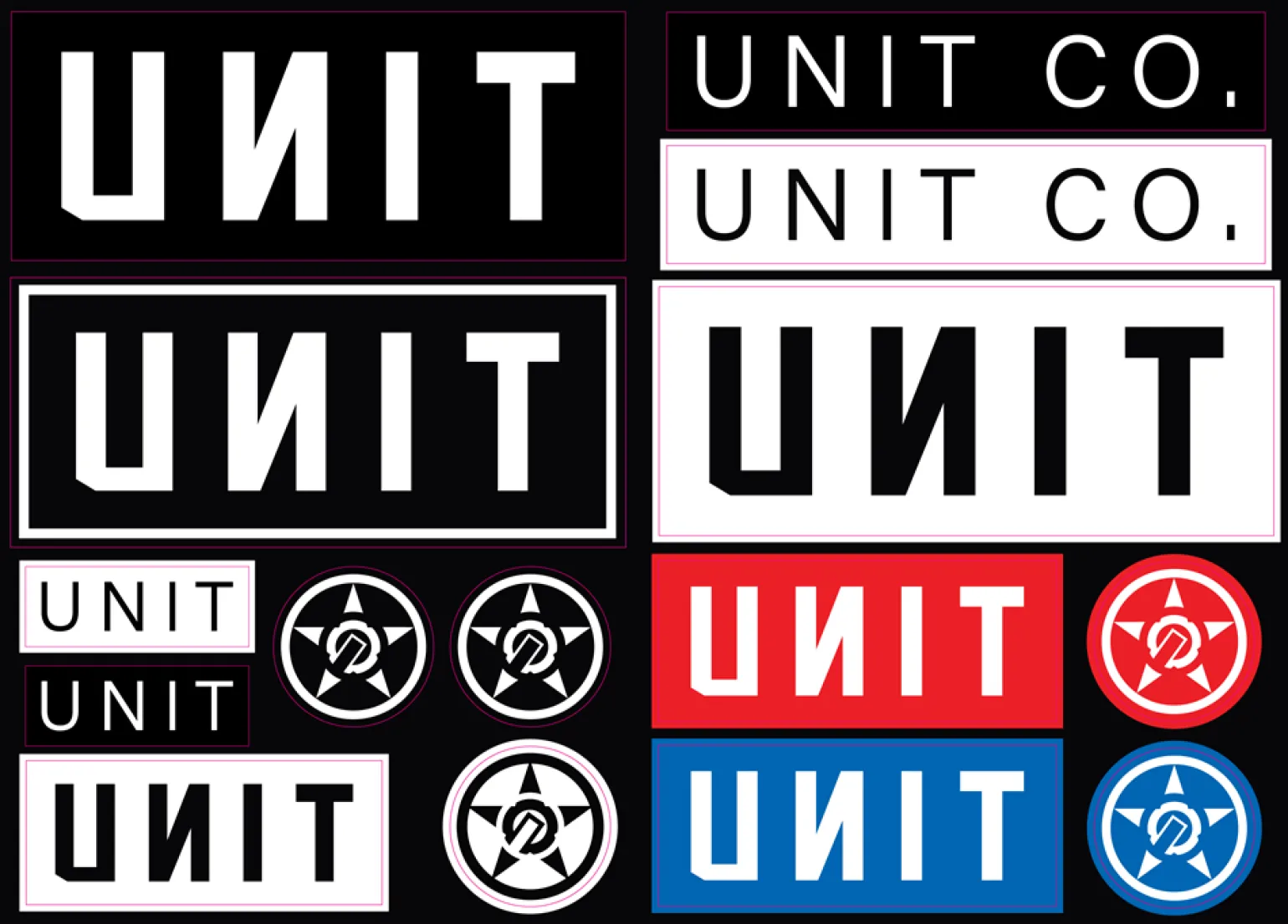 UNIT Logo Sticker Sheet-Unit Clothing Fashion