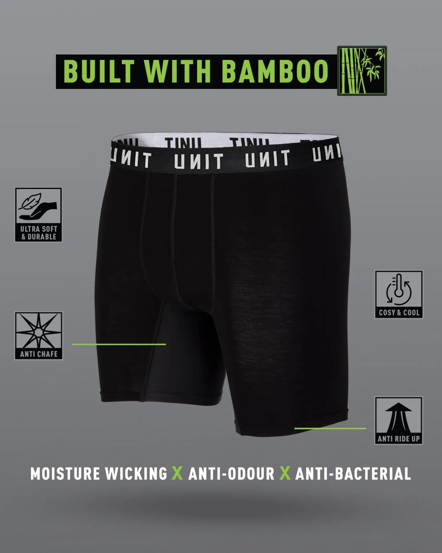 UNIT Mens Everyday Bamboo Underwear-Unit Clothing Online