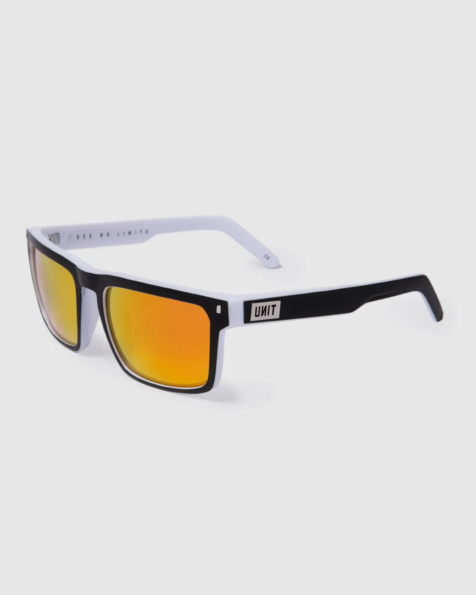 UNIT Primer Sunglasses - Matte Black White Polarised-Unit Clothing New