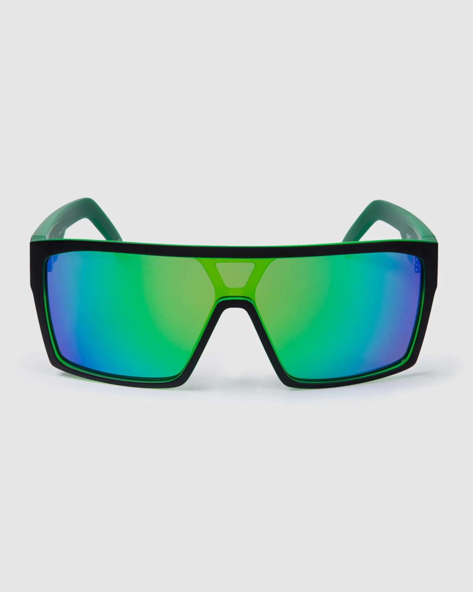 UNIT Sunglasses Command - Matte Black Green Polarised-Unit Clothing Hot