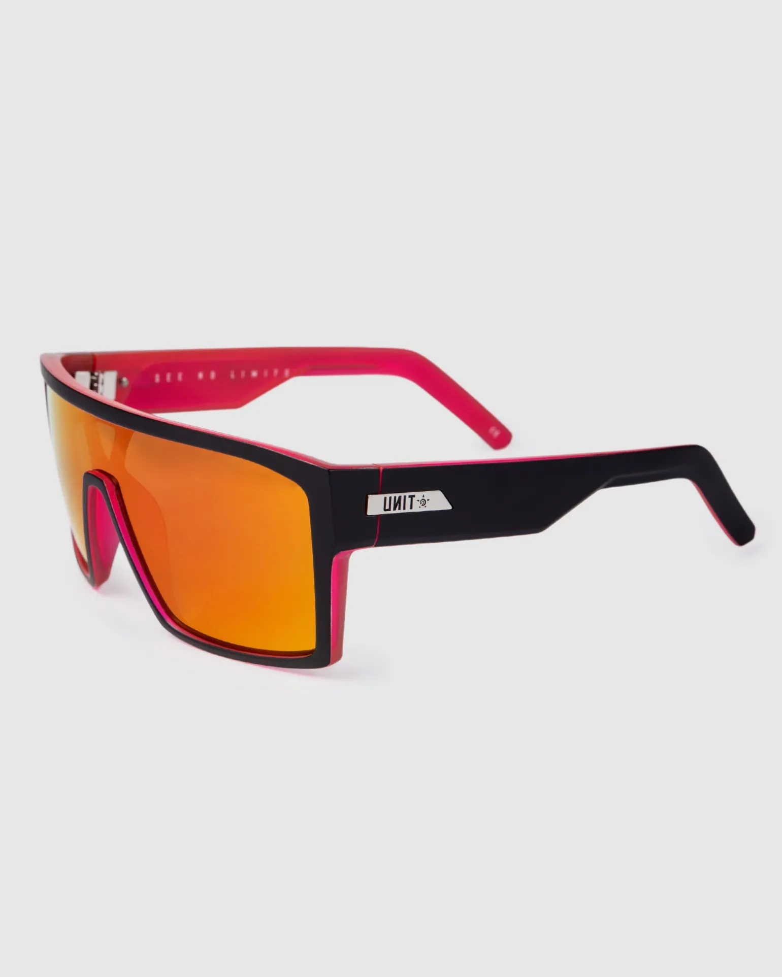 UNIT Sunglasses Command - Matte Black Neo Pink Polarised-Unit Clothing Cheap