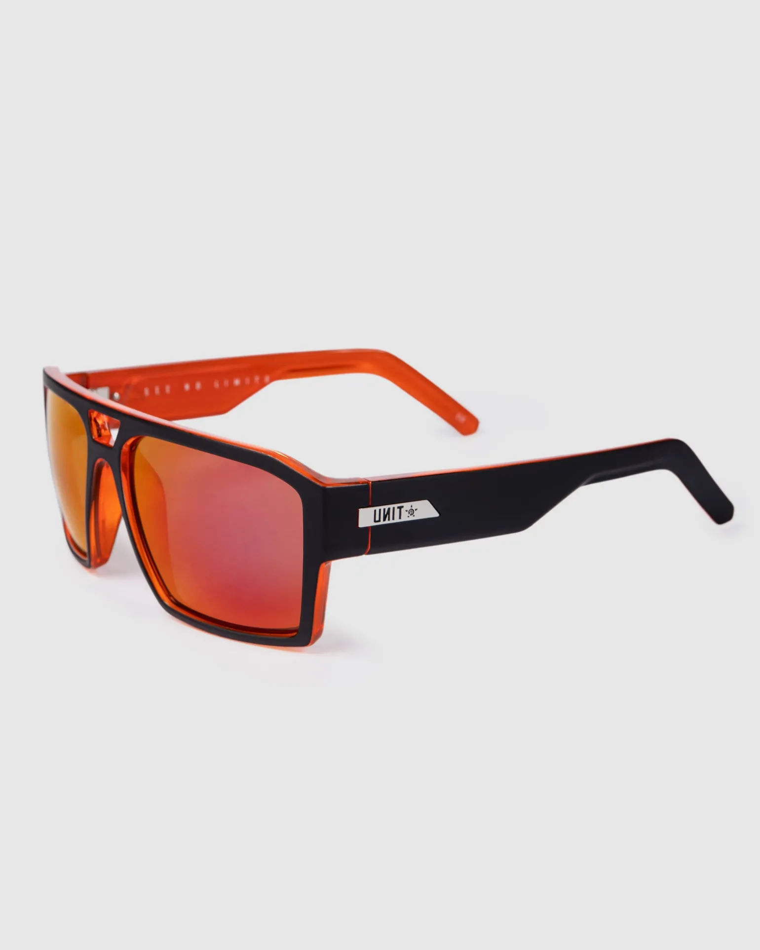 UNIT Sunglasses Vault - Matte Black Orange Polarised-Unit Clothing Best