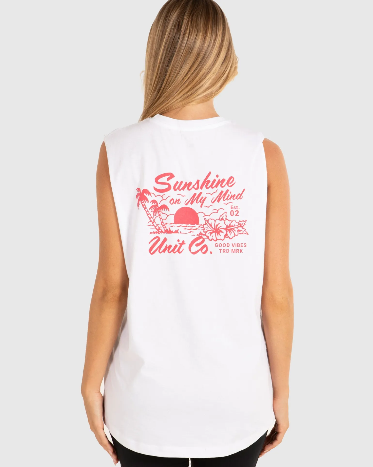 UNIT Sunshine Ladies Muscle Tee-Unit Clothing Shop